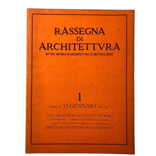 Rassegna architettura - di, /